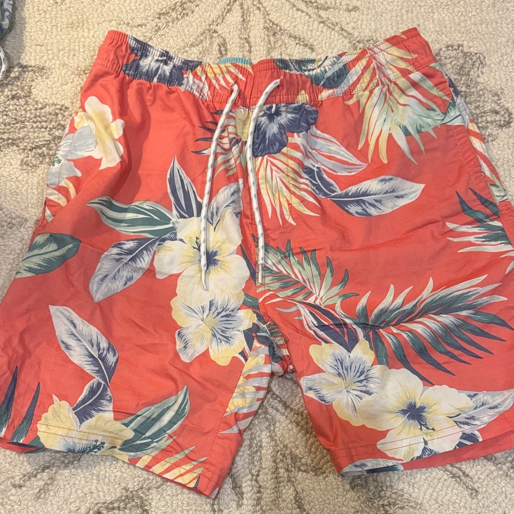 Goodfellow & Co Coral Floral Men's Swim Shorts